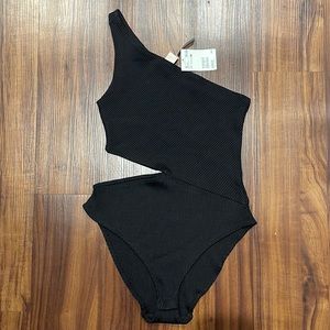 H&M, Single Shoulder Strap Bodysuit, Cool Asymmetrical cut design, Size : 8